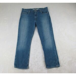 Old Navy Pants Womens 14 Blue Denim Jeans Low Waist Stretch Straight 35X28